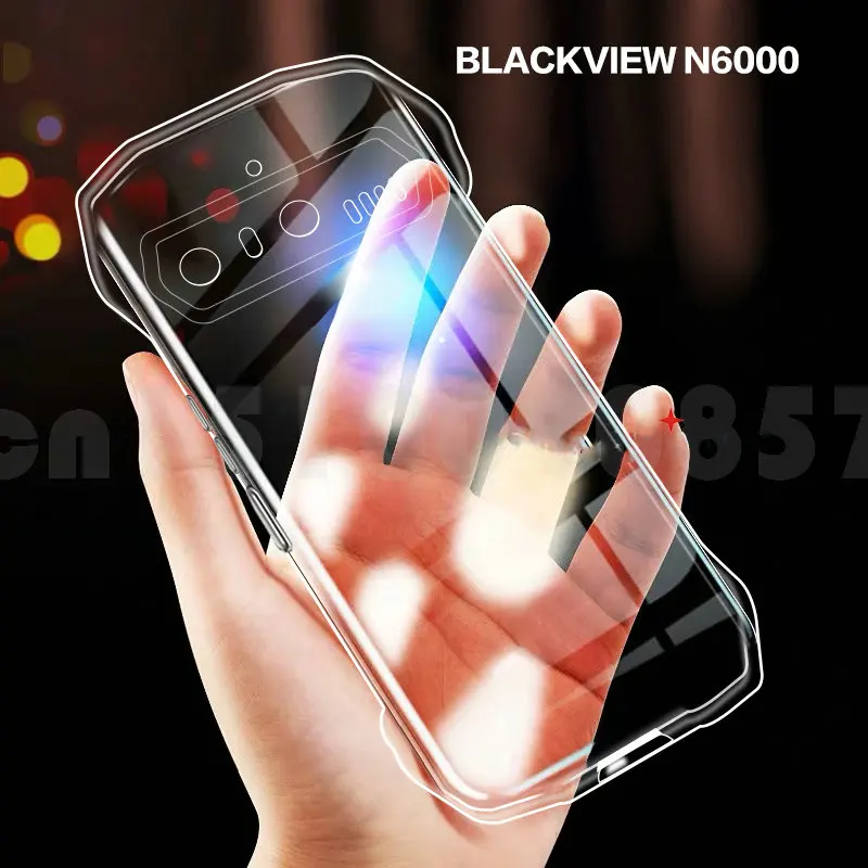 Cover Per Blackview N6000 Con Supporto Anello 360° E Pellicola Vetro Temperato – Custodia Morbida TPU Trasparente