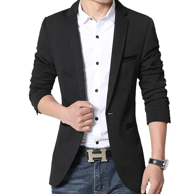 Brand Men's Casual Blazer 2024 Autumn New Fashion Slim Business Suit Coat Gentleman High-quality Men's Clothing Homme M~5XL - Image 3