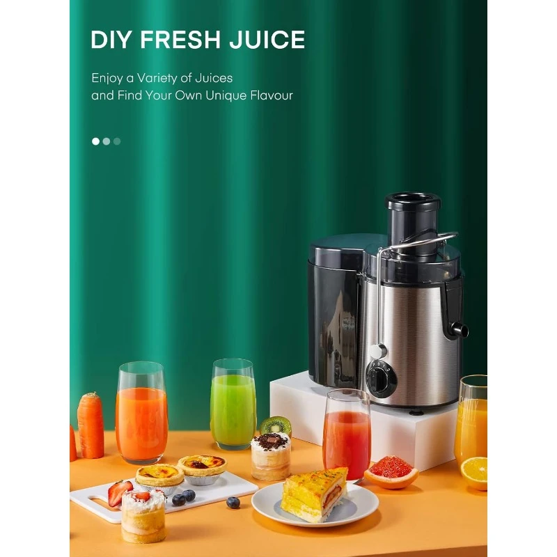 Juicer Machine, Centrifugal Juicer,Extractor Max Power 800W Juice, 65MM Chute for Whole Fruit and Vegetables 3