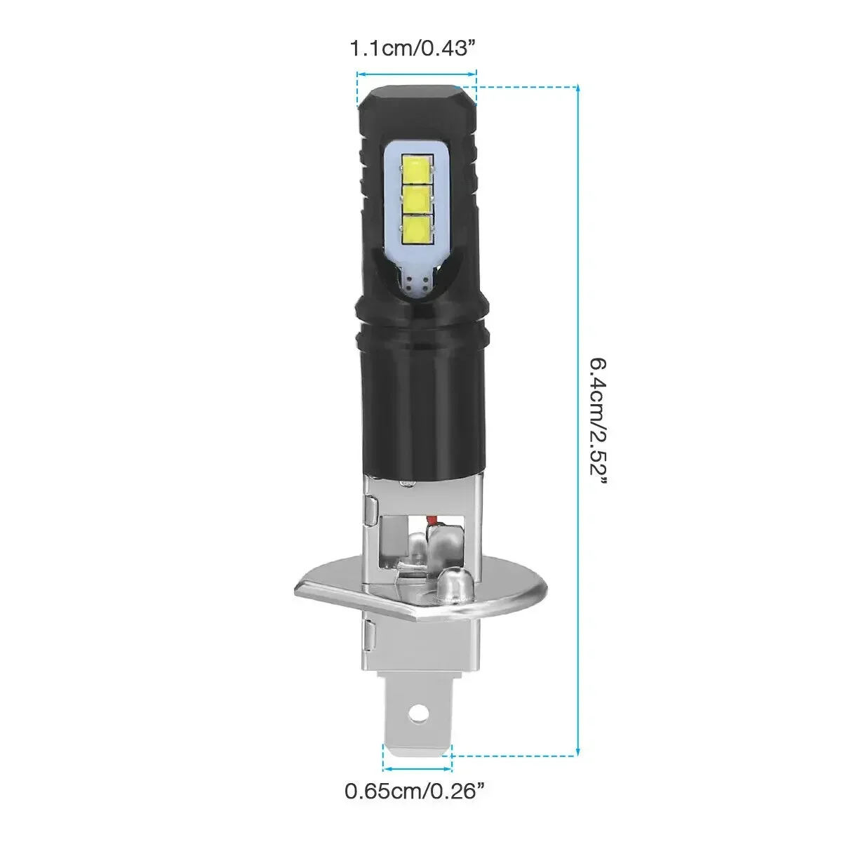 2x H1 160W 6000K 6000LM 슈퍼 밝은 흰색 DRL LED 헤드 라이트 전구 키트 높은 빔 2525 칩 안개 램프 운전 라이트 자동 12v