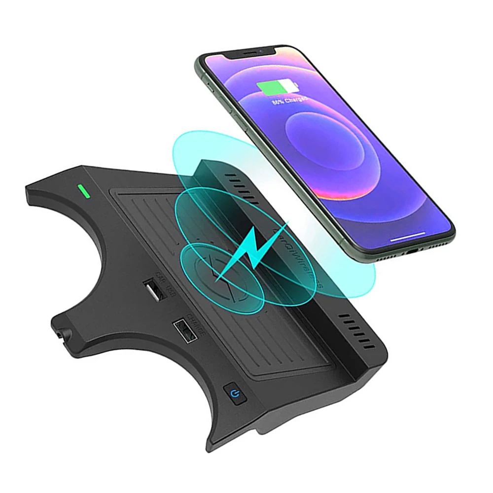 BMW G30 5シリーズ　ワイヤレス充電器 ブラック Qi対応 Amazon.co.jp: 2021革新版 車載 ワイヤレス充電器 BMW 5シリーズ