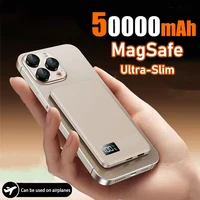 New 50000mAh Portable Magnetic Wireless Power Bank PD22.5W Super Fast Charging External Battery for Magsafe For iPhone Samsung
