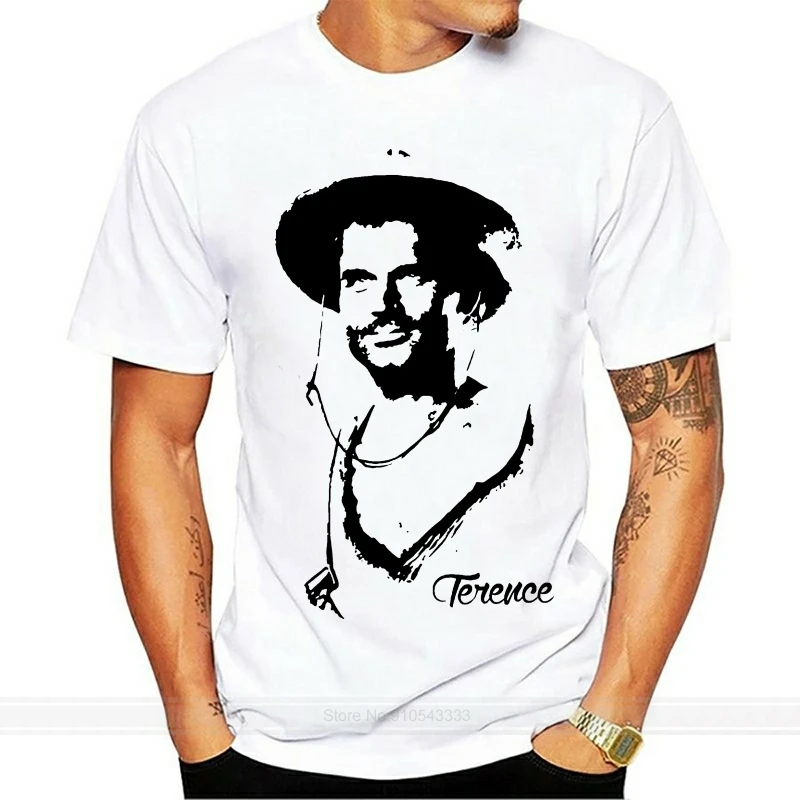 T-Shirt Uomo Donna Terence Hill Bud Spencer Trinit? Maglietta In Cotone Maglietta A Maniche Corte