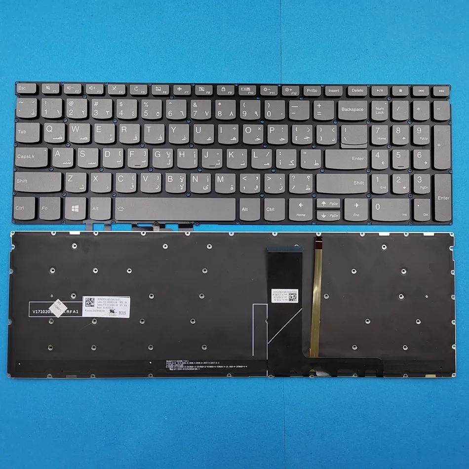 

Arabic Backlit Keyboard For Lenovo Yoga C740-15IML C740-15 S740-15IRH S740-15 V740-15 V340-15 thinkbook 15IIL E5-IML PC5SB-AR