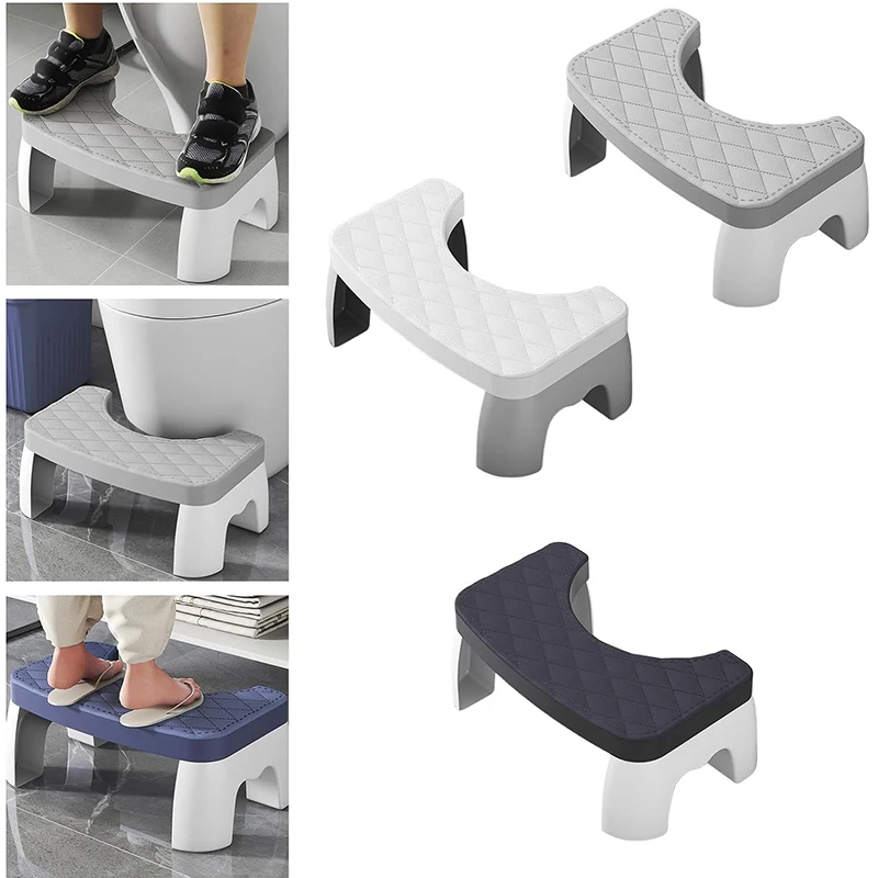 Bathroom Stools Toilet Step Stool Plastic Squat Toilet Assistance Steps Portable Footrest Chair Stool For Adults Kids Seniors