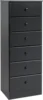 Astrid Tall Black Dresser: 16"D x 20"W x 52"H, 6-Drawer Chest for Bedroom by  - Perfect Chest of Drawers for Ample Storage 1