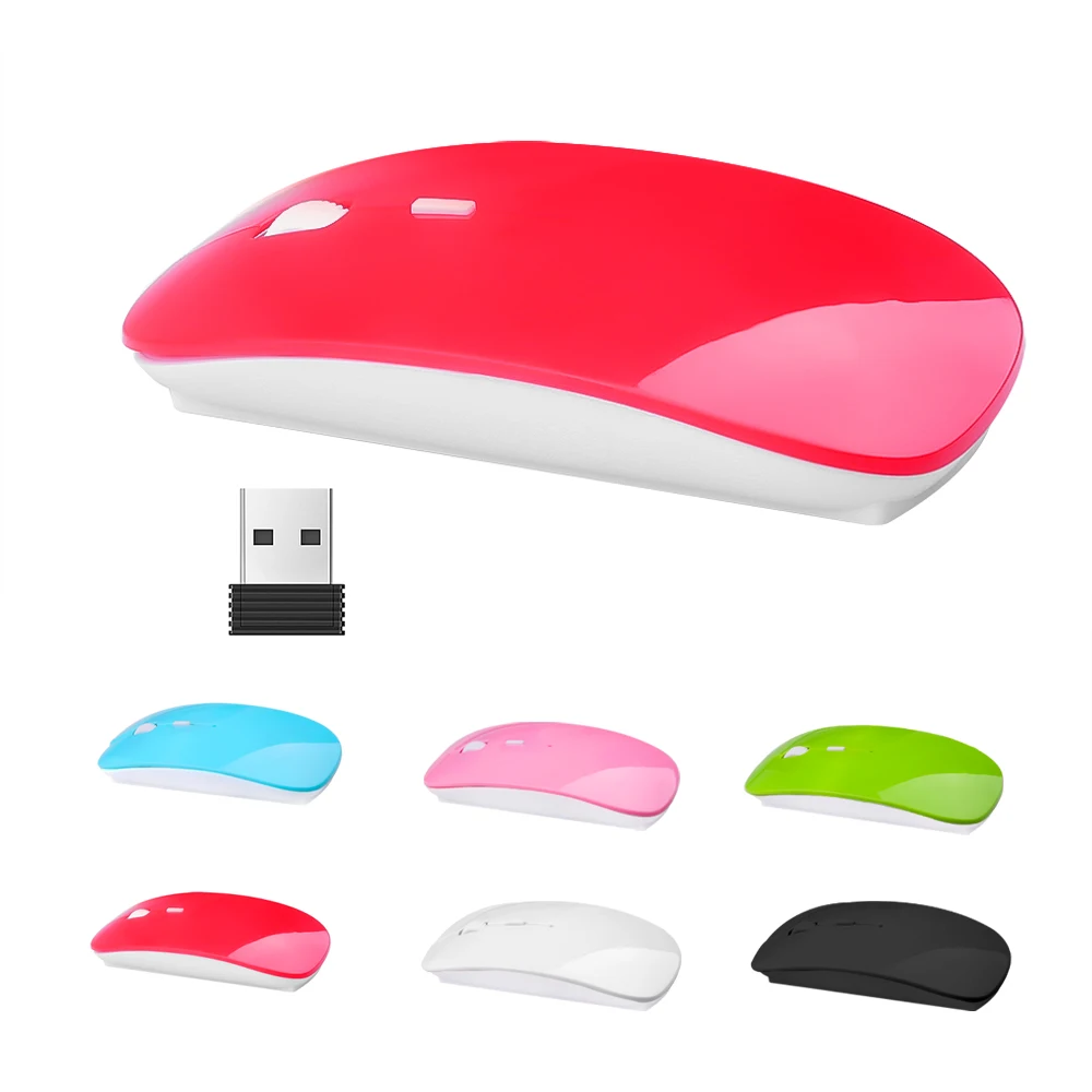 Mouse Wireless 1600 DPI USB Optical Wireless Computer Mouse 2.4G Receiver Ultra-thin mouse, Wireless Mouse For PC Laptops