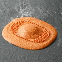 Bathroom Hair Catcher Stopper Silicone Shower Floor Drain Cover Filter Deodorant Anti-clogging Kitchen Sink Plug Drain Strainer 3