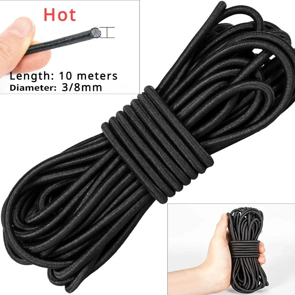 Description Picture 4 of itemElastic Band 10m Elastics Rope Rubber Bands DIY Sewing Clothing 3/4/5/6/8MM Bungee Shock Cord Crafts Apparel Supplies Arts Home