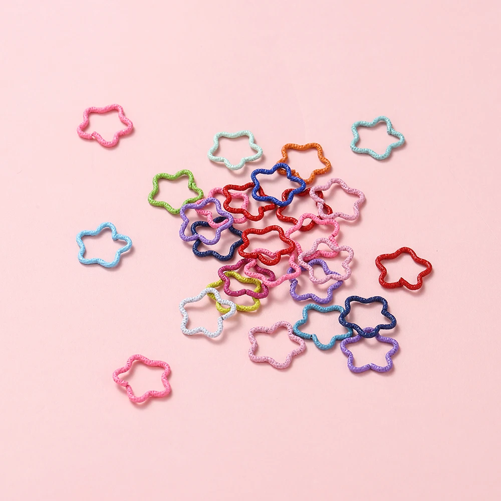 50 teile/los Bunte Offene Ringe Stern Form Jump Ringe Für Schmuck Machen Schlüsselbund Telefon Kette Diy Handwerk Erkenntnisse Liefert – Detail 1