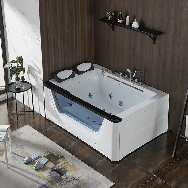 Freestanding Acrylic Massage Bathtub 5