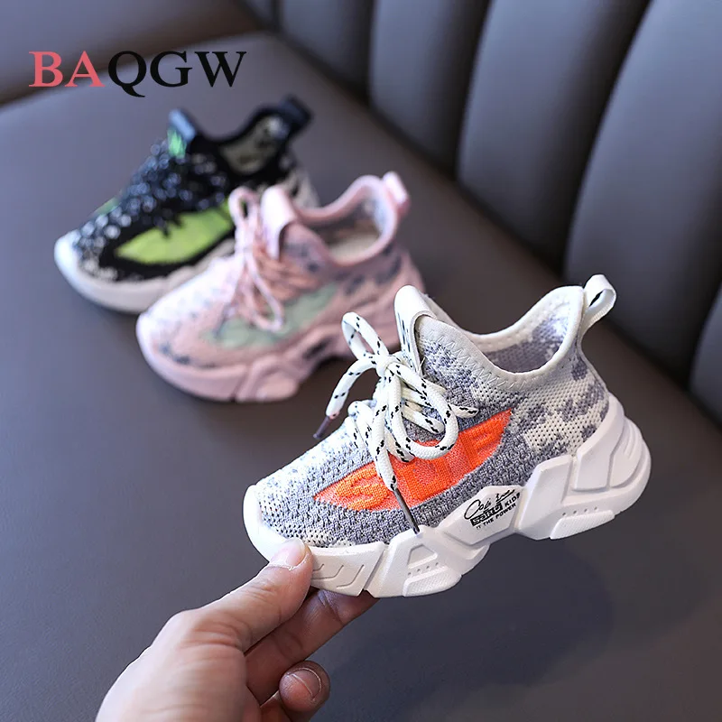 Stretchy Soft KIDS Shoes Baby Boys Sport Shoes Baby Girls Workout Sneakers 1-6 Years Running Shoes for Boys Girls Size 21-30