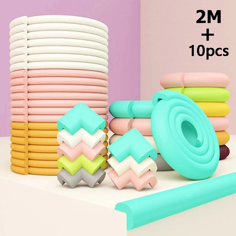 10PcsBabySafetyCorner2MBabySecurityProtectionStripEdgeCorner