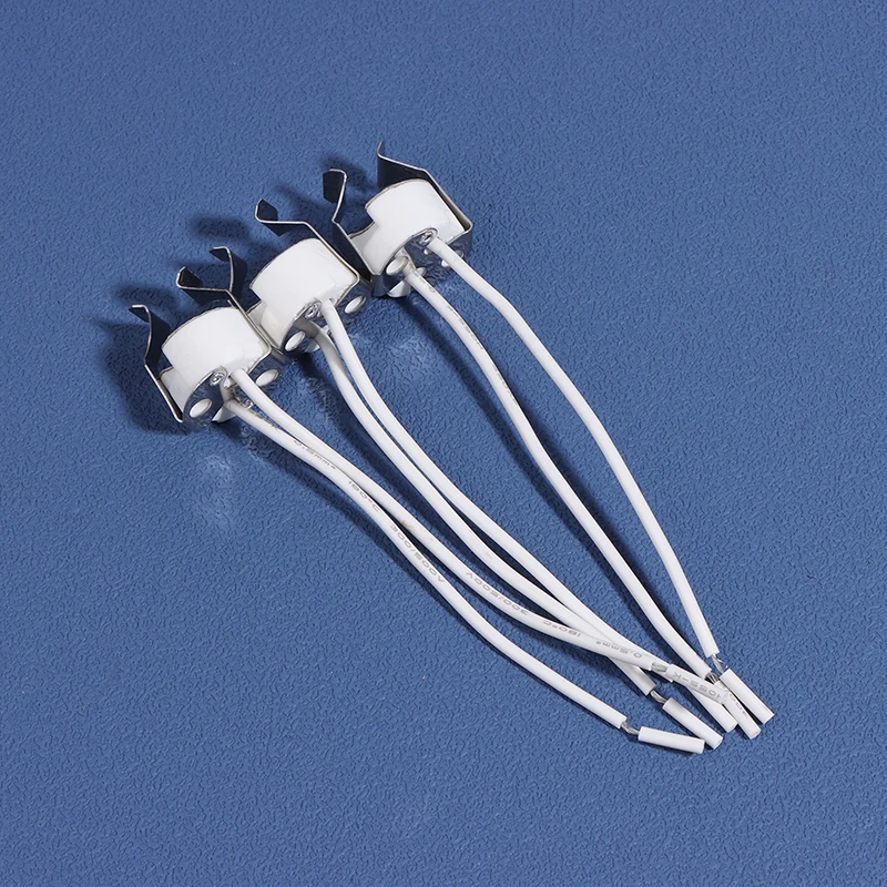 MR16 GU5.3 G5.3 Lamp Holder Bulb Base with Wire Ceramic Halogen Socket Pottery Connector 250V Led Light 3PCS New