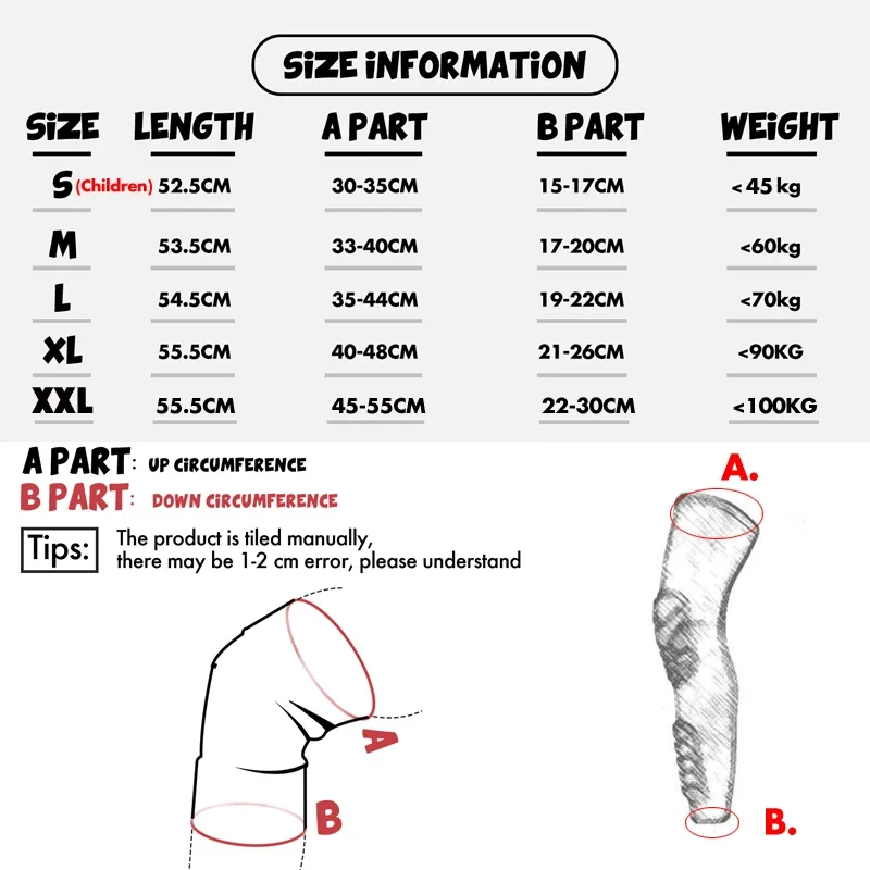 Compression MTB Knee Pads 1 Pair Honeycomb Long Basketball Leg Sleeve Men Women Teens Sport Calf Knee Brace Soccer Gym Leggings For Knee Pad Knee Brace