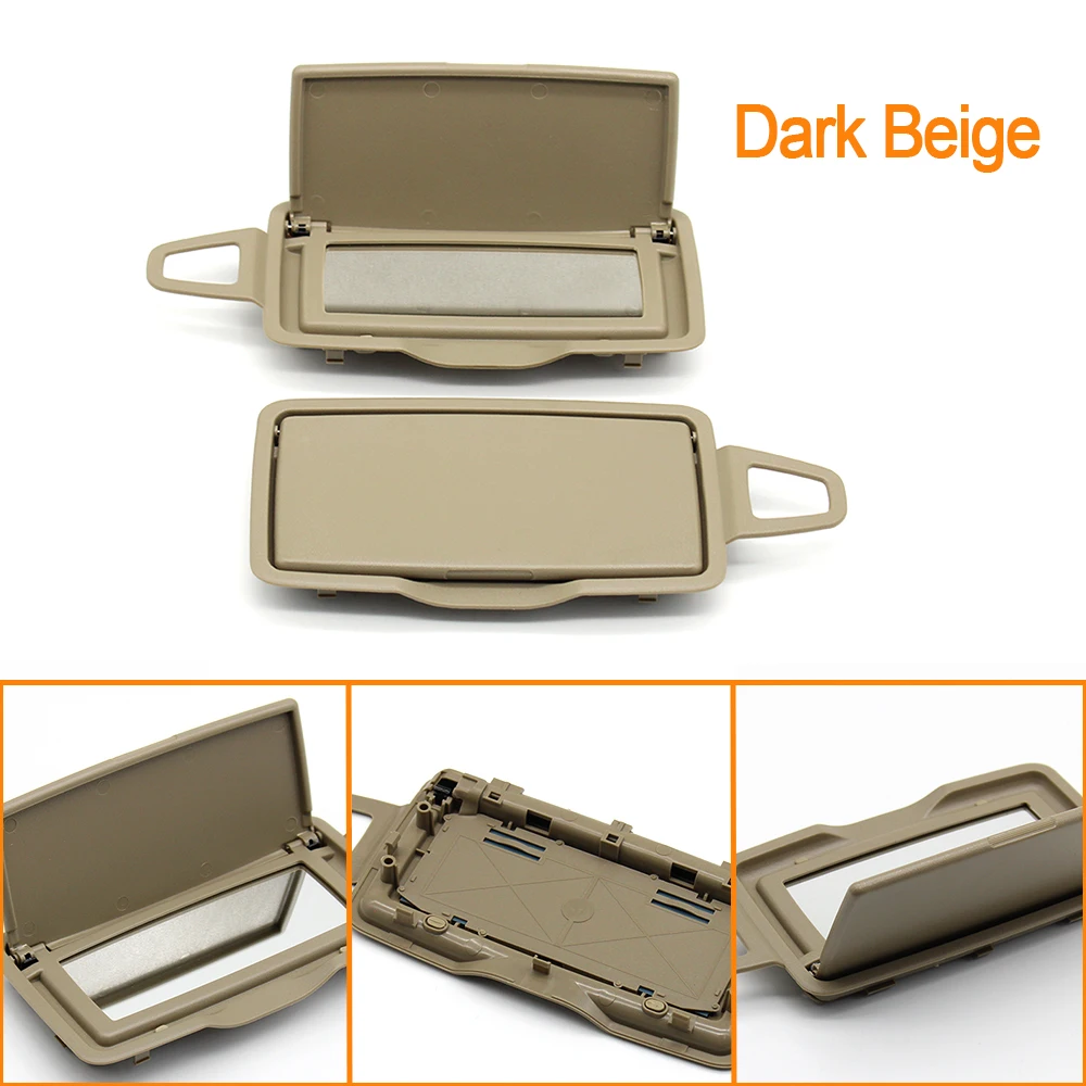 Harilla Sonnenblenden Spiegelabdeckung Für Mercedes - Make Up Spiegel Abdeckung ML/GL W166 W205 C Links Hellgrau