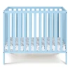 Palmer 3-in-1 Convertible Mini Crib Baby Blue w/ mattress pad 2