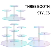 7-Tiers Acrylic Display Stand Cupcake Dolls Jewelry Storage Rack Cosmetic Display Holder Desktop Organizer Wedding Party Decor 2