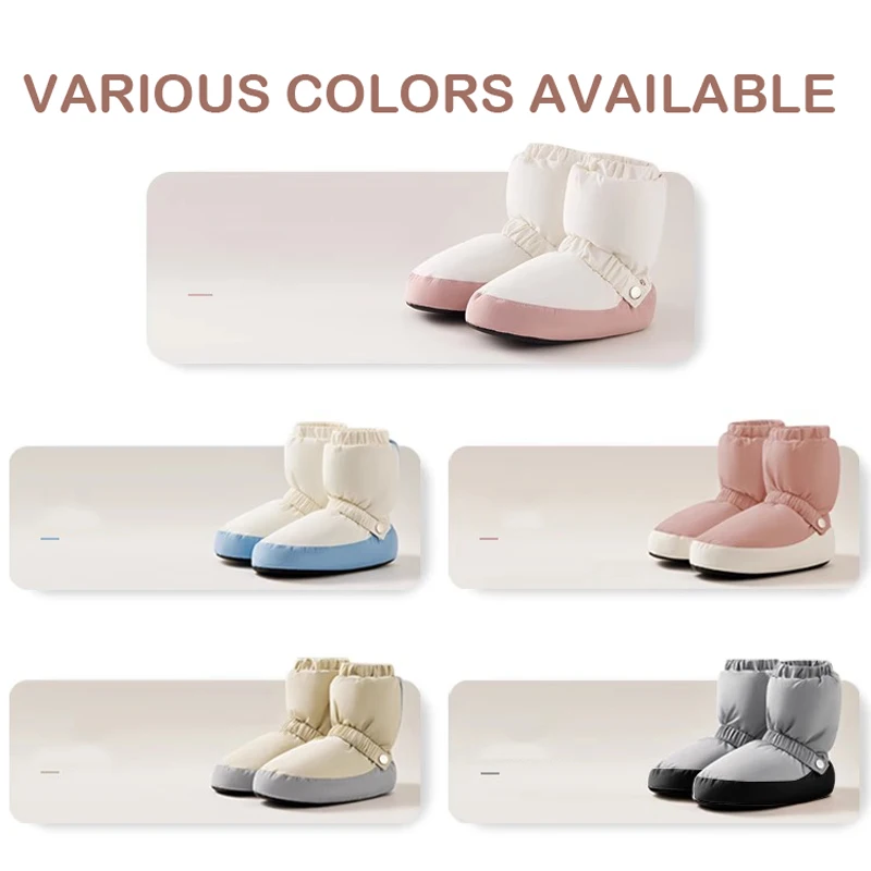Ballet dance shoes winter warm dance shoes women's soft sole thickened dance shoes girls' special training shoes adult ballet sh 6