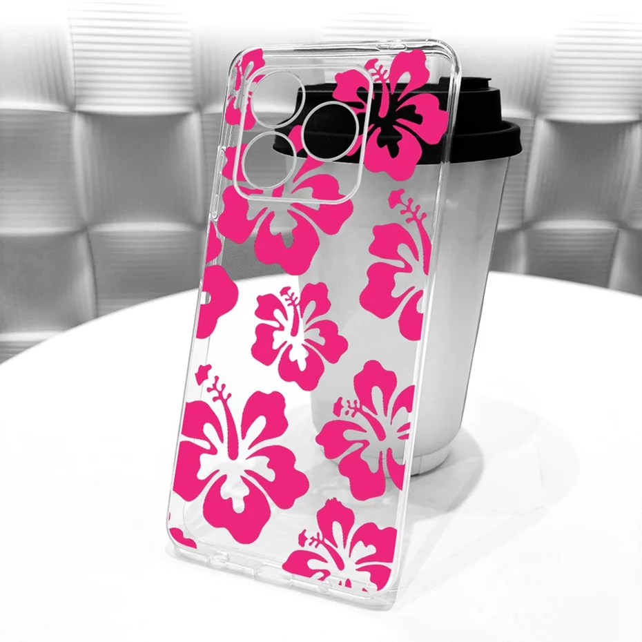 Clear TPU Case with Newest Style Pattern - Protective Back Cover Bumper