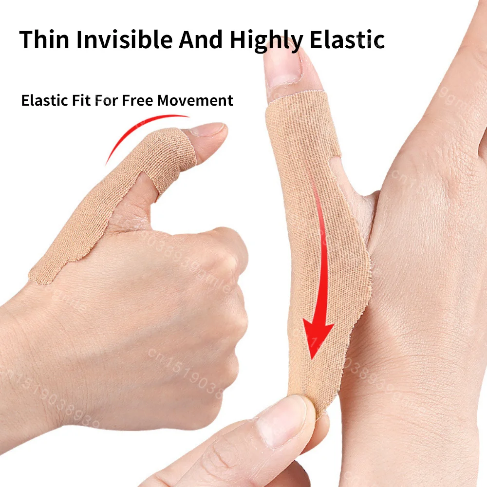 Precut Thumb Support Tape Finger Bandage Protective Thumb Cover Bowling Tape Guard Tapes Elastic Cloth Compact Sports Accessorie