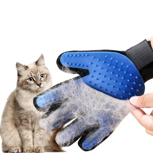 Guante de silicona para el cuidado de mascotas, cepillo de pelo para gatos, peine de limpieza, productos para quitar animales