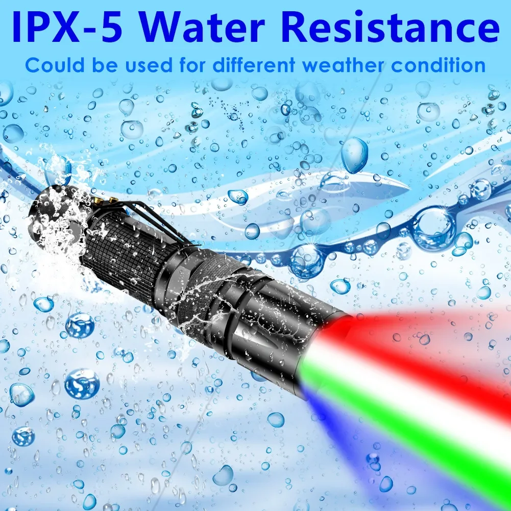 

18650 ффонарь 4 в 1, мощный, со светодиодной палочкой, цветной, перезаряжаемый, для кемпинга, рыбалки, охоты