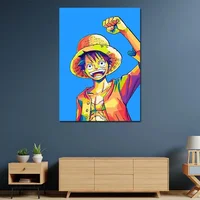 Bandai-Affiches de peinture sur toile Anime NarAAOne Piece, Zoro, Luffy, Art mural, décoration de la maison, impressions, décoration de chambre d\'enfant 4