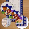 Happy Passover Linen Table Runners Dresser Scarves Table Decor Farmhouse Dining Table Runners Holiday Party Jewish Decorations 5