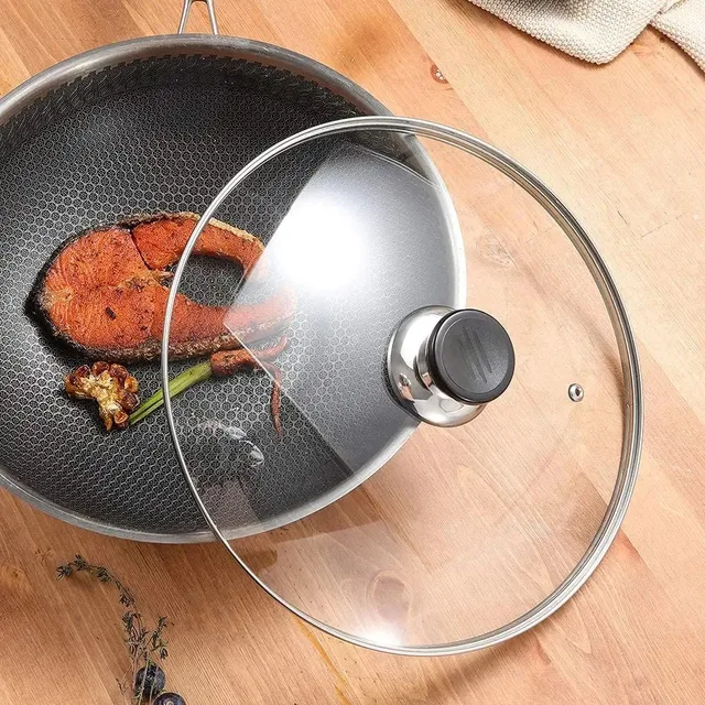 Durable Universal Pot Cover Tempered Glass Round Pot Lid Visible Anti-scalding Cookware Parts Kitchen Accessories 2