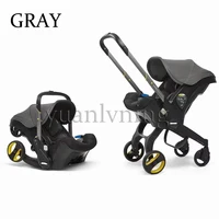 Poussette multifonctionnelle pour bébé de 0 à 24 mois, siège auto pliable, poussette de voyage bidirectionnelle pour nouveau-né et tout-petit 2