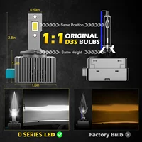 D SERIES D1S D3S LED Car Headlights Bulbs D2R D2S D4R D4S D5S D8S Turbo Lights 6000K 70W Auto Lamp Plug&Play  HID Conversion Kit - Image 2