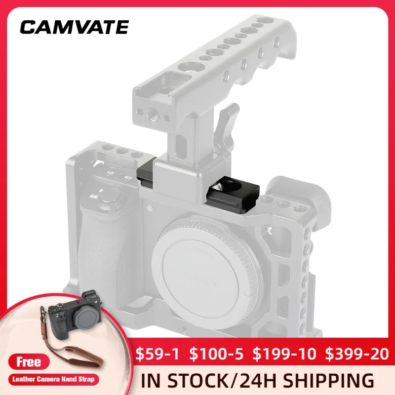CAMVATE Standard 60mm NATO Safety Rail Quick Release Bar With Spring Loaded loaded Pins For SlideMount /RED Epic /Black Magic |