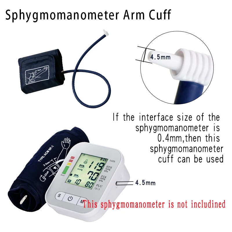 22-32cm Cuff for Sphygmomanometer Arm Blood Pressure Monitor Cuff Spare Parts for Tonometer Medical Tensiometer Accessories blood pressure monitor blood pressure meter