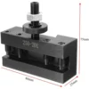 2Pcs Quick Change CNC Lathe Tool Post Turning Facing Holder Holder for Lathes Tools-250-201 & 250-202 3