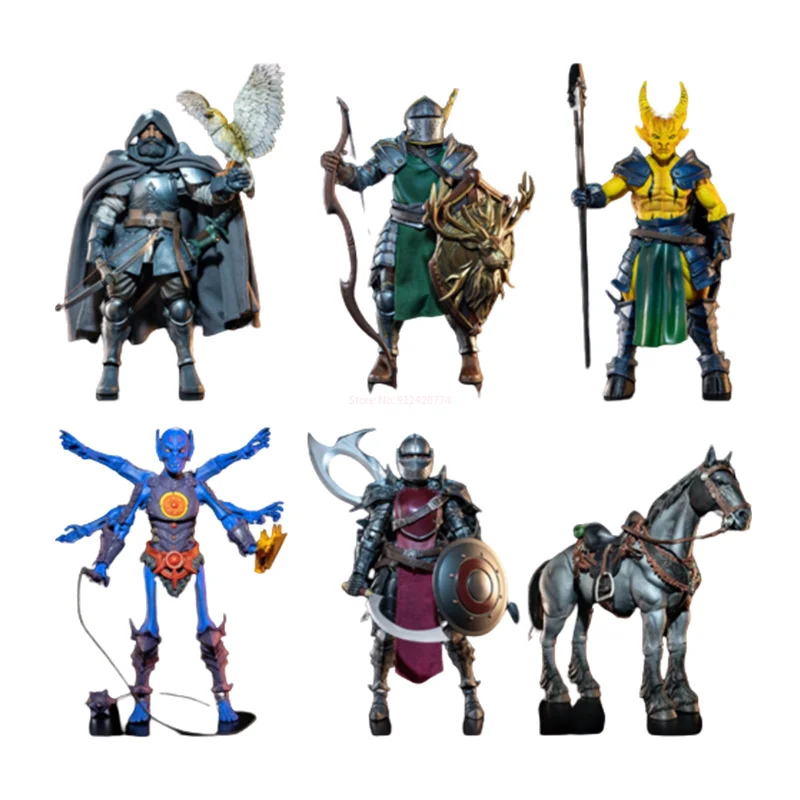 

The Four Horsemen Mythic Legion Wizard Goblin Rahmulus Duban Okeaetos Avarona Azhar 5.0 Action Figure Toy Kids Birthday Gift