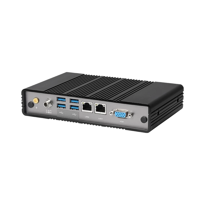 Mini Pc Industriale Senza Ventola Atom E3940 2X Rs232 2X Gigabit Ethernet 4G Sim Wifi Windows 11 Linux Thin Client Micro Computer