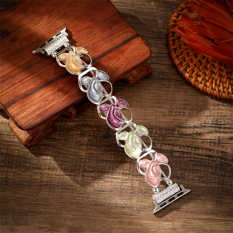 Elegant Metal Elastic Bracelet - Women's Strap