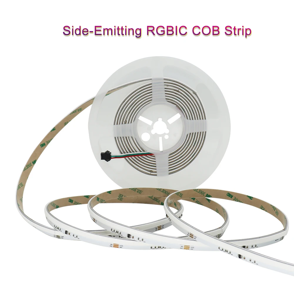 

Светодиодная лента WS2811 с боковым обзором, разноцветная Светодиодная лента, 24 В, 840 светодиодов, RGBIC, Адресуемая мечта, цветная боковая Встраиваемая Светодиодная лента для домашнего декора