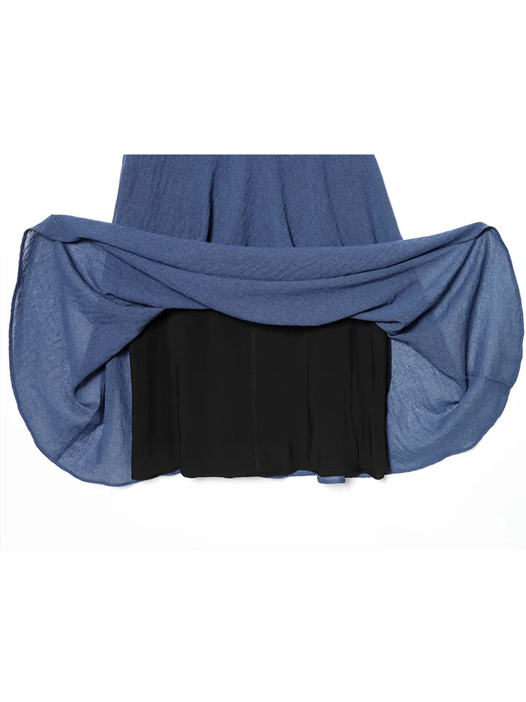 New Women High-waisted Midi Skirts Slimming Solid Color Medium-length Umbrella Skirt Fashion Ladies Simple A- line Casual Skirt