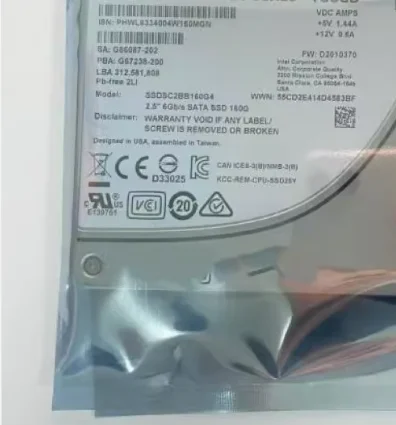 For DC S3500 SSDSC2BB160G4 160GB SATA SSD hard drive