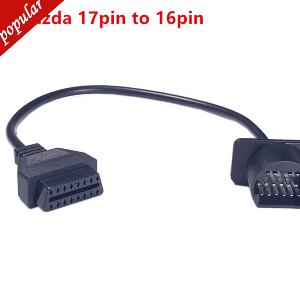 

JMLOBD For M-az-da 17 Pin Cable OBDII OBD2 Cable Diagnostic Adapter Connector Obd2 M-az-da 17pin To 16Pin