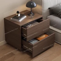 Table de chevet mobile de luxe pour chambre à coucher avec tiroirs et armoires de rangement en bois, organisateur de chevet, meuble tendance 3