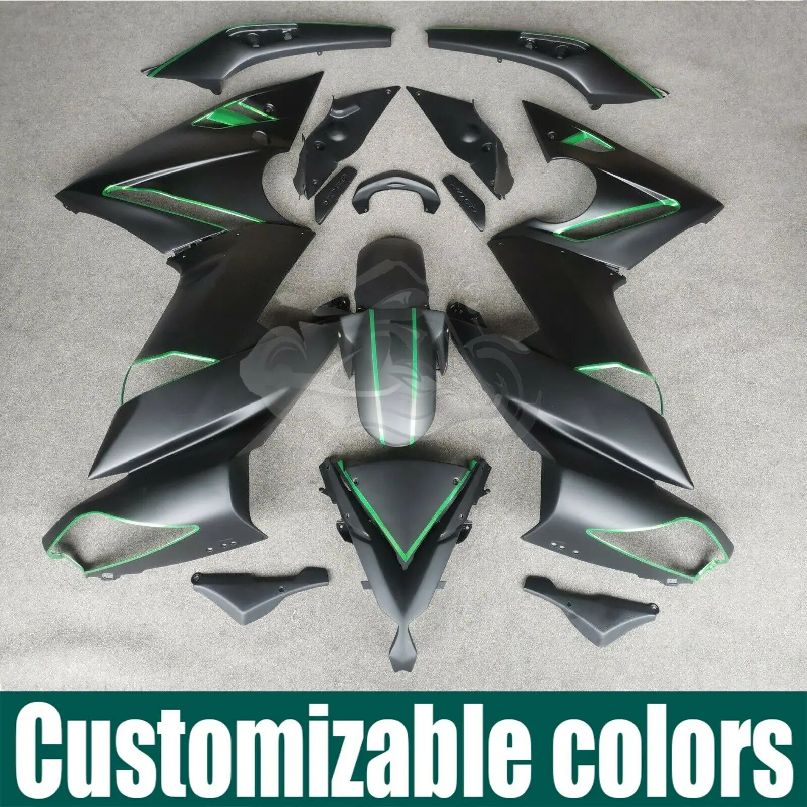 

Для KAWASAKI 2009 - 2011 Ninja 650 EX650 аксессуары для мотоциклов комплект обтекателей Кузов Панель 2010 ER6F EX 650 Ninja650