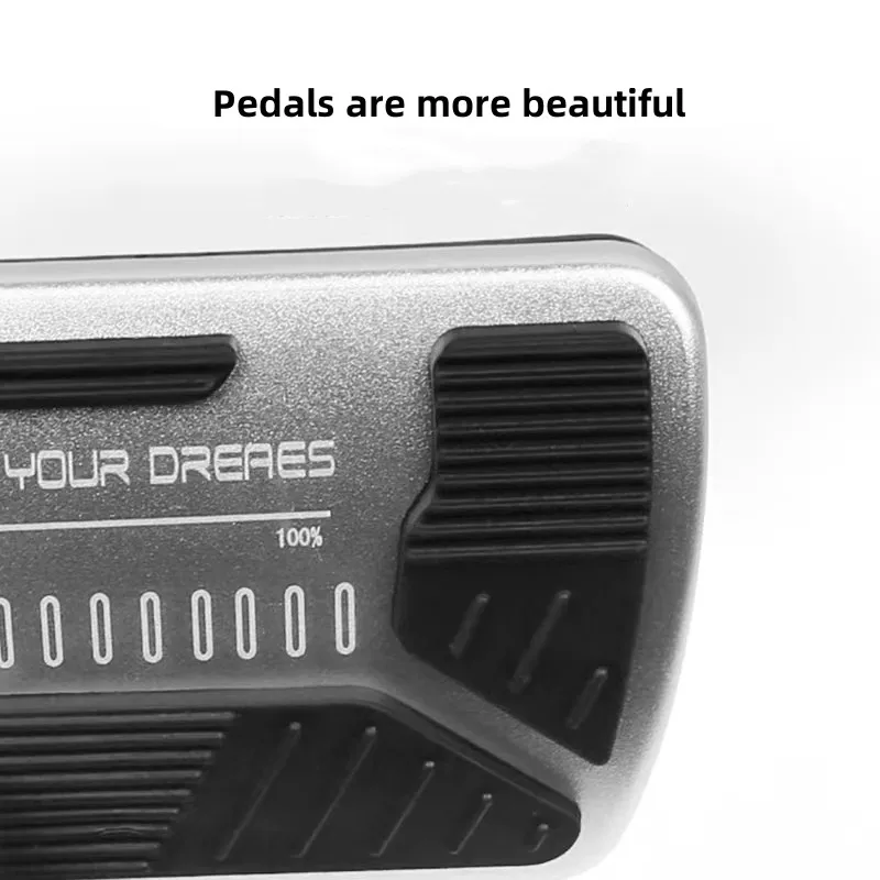 Aluminum Alloy Car Accelerator Pedal Protection Cover Brake Modified Anti-slip Pedal For BYD Song Plus DMi EV