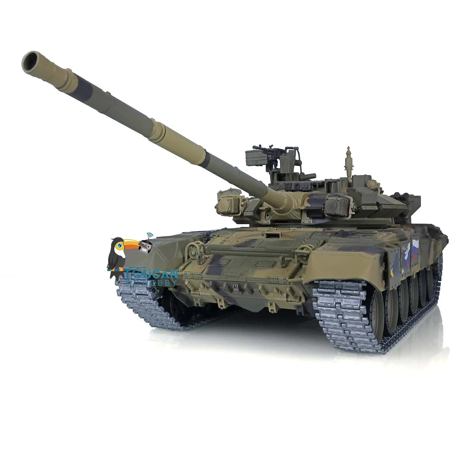 HENG LONG 1/16 7.0 Upgraded Metal Russia T90 RTR Radio Control Tank 3938 FPV 360° Turret RC Panzer Vehicle TH17852-SMT4 3