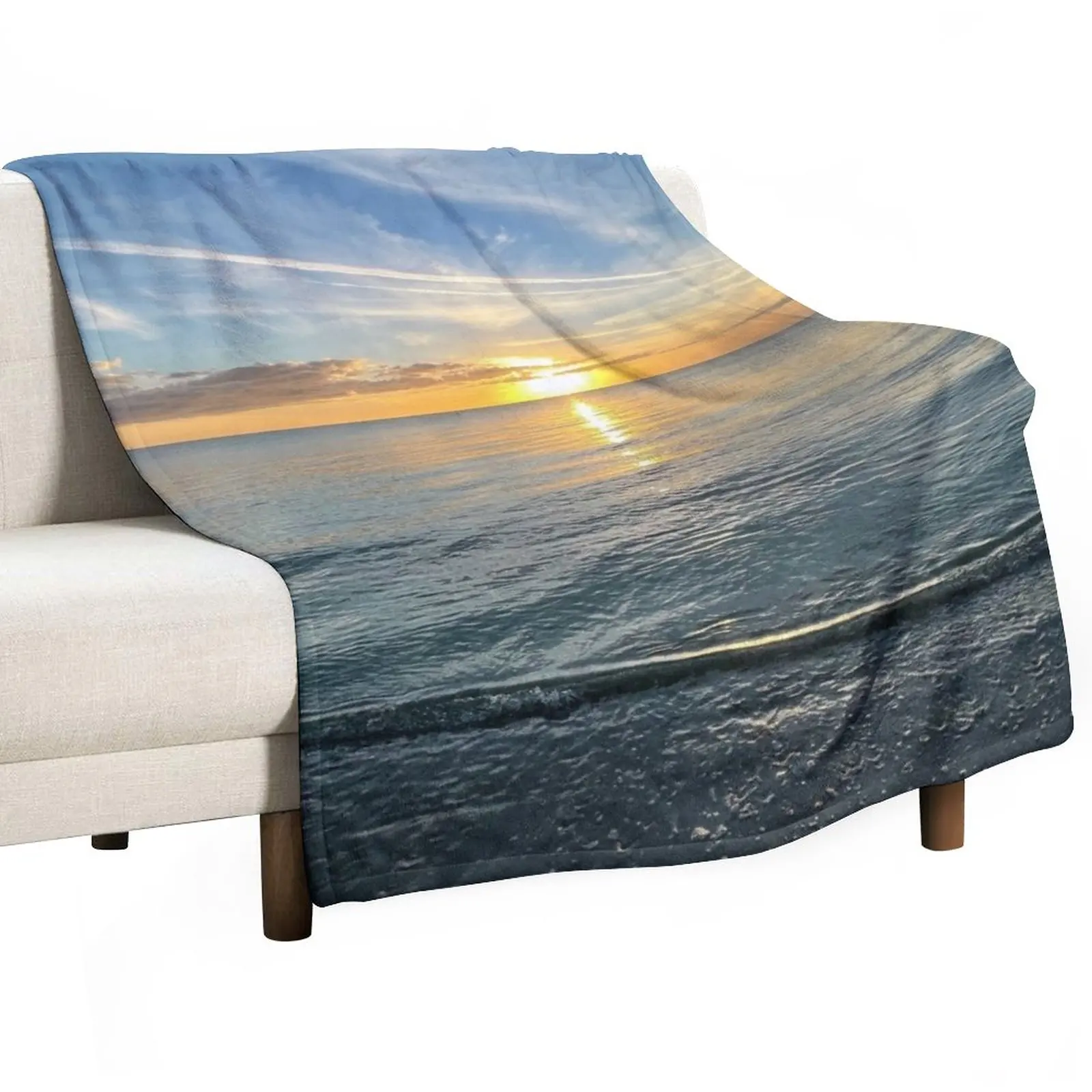 

Stunning sunset on Cayo Costa State Park Throw Blanket Warm Blanket anime