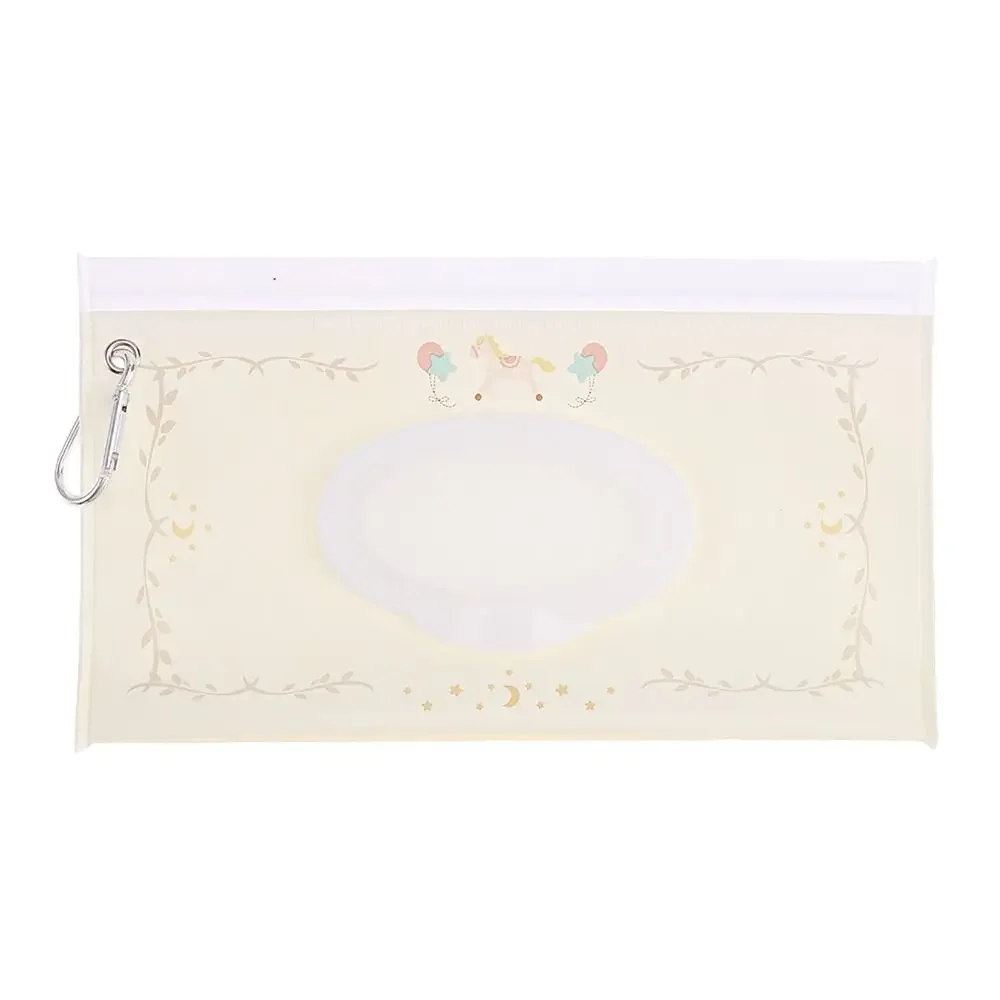 EVA Portable Snap-Strap Wet Wipes Bag with Flip Cover - Stylish Cosmetic Pouch