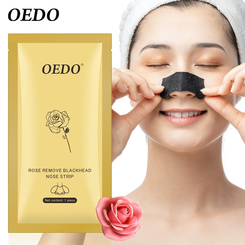 

1PCS OEDO Rose Remove Blackhead Nose Strip Acne Treatment Exfoliating Mask Deep Cleaning Nose Skin Care Tear-off Patch Stripping