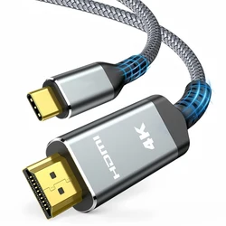 Ultra HD High Refresh Rate USB - C to HDMI Cable - 3m (Grey)
